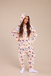 FOX FOX שונות ופנאי ONESIE ממותג הלו קיטי ONESIE ממותג הלו קיטי