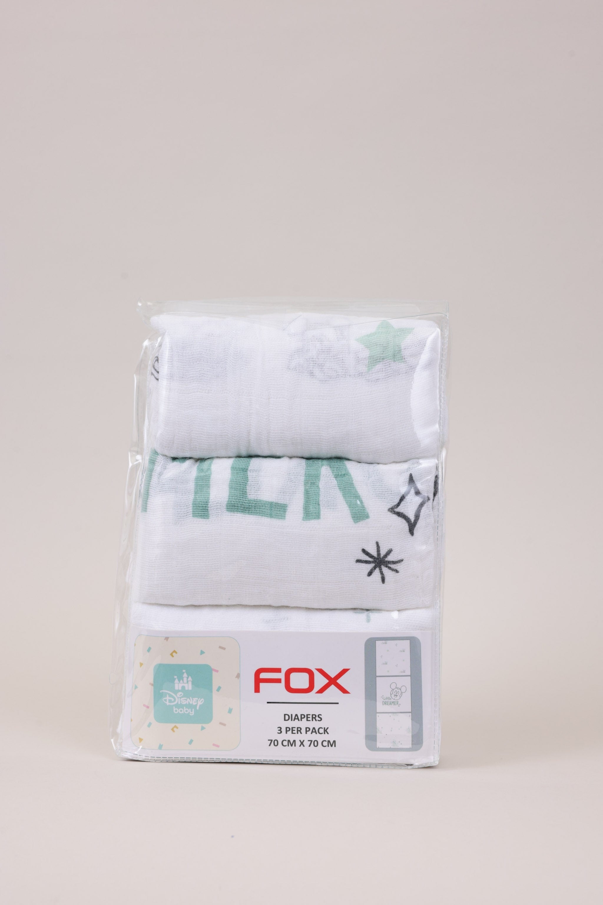 FOX FOX אחר OS שלישיית חיתולי טטרה דיסני שלישיית חיתולי טטרה דיסני 947752010038