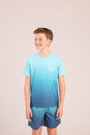 FOX בנים חולצה קצרה חולצת בגד ים עם הדפס חולצת בגד ים עם הדפס