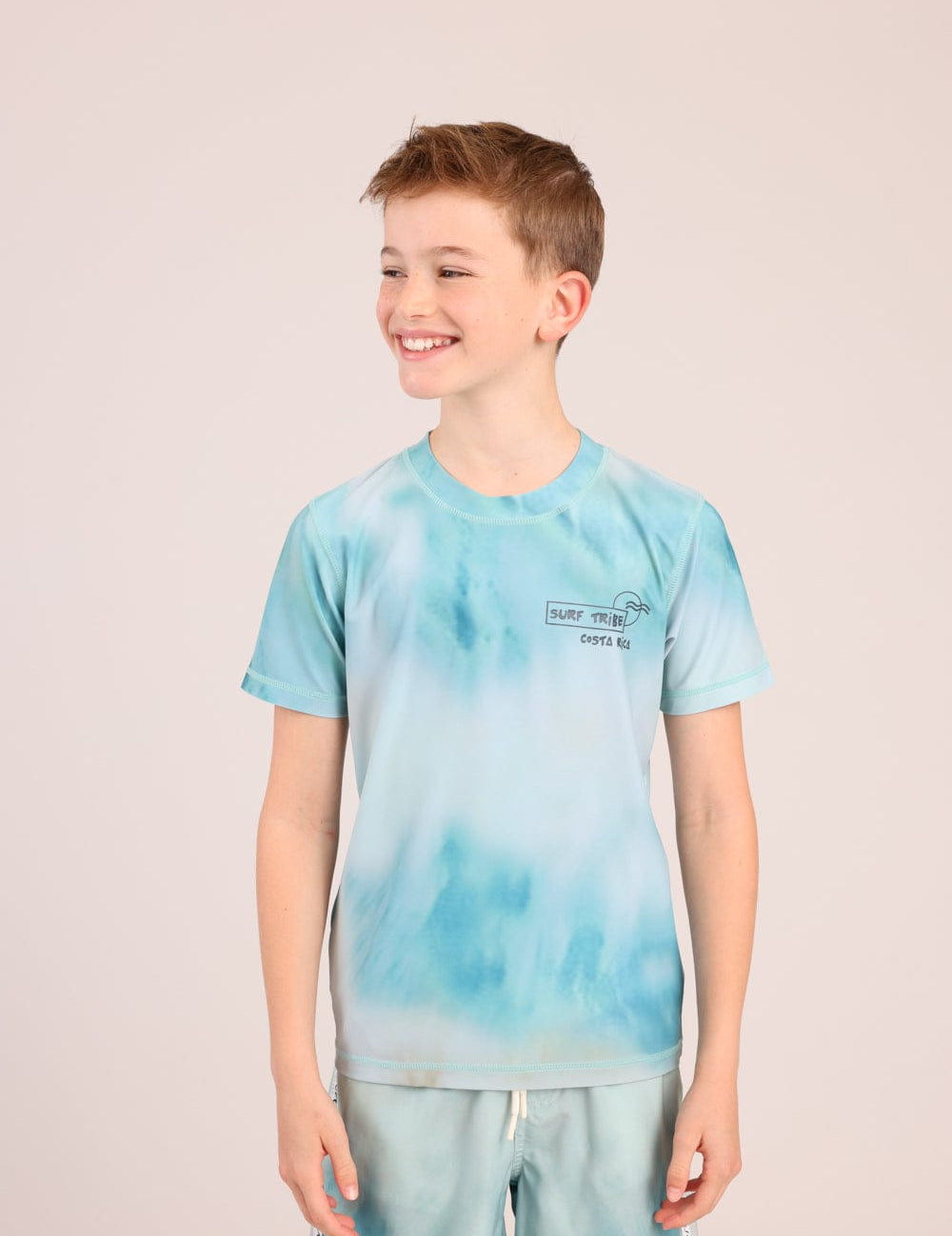 FOX בנים חולצה קצרה חולצת בגד ים עם הדפס חולצת בגד ים עם הדפס