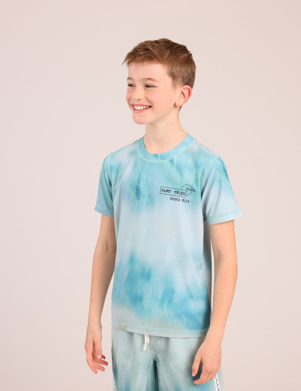 FOX בנים חולצה קצרה חולצת בגד ים עם הדפס חולצת בגד ים עם הדפס