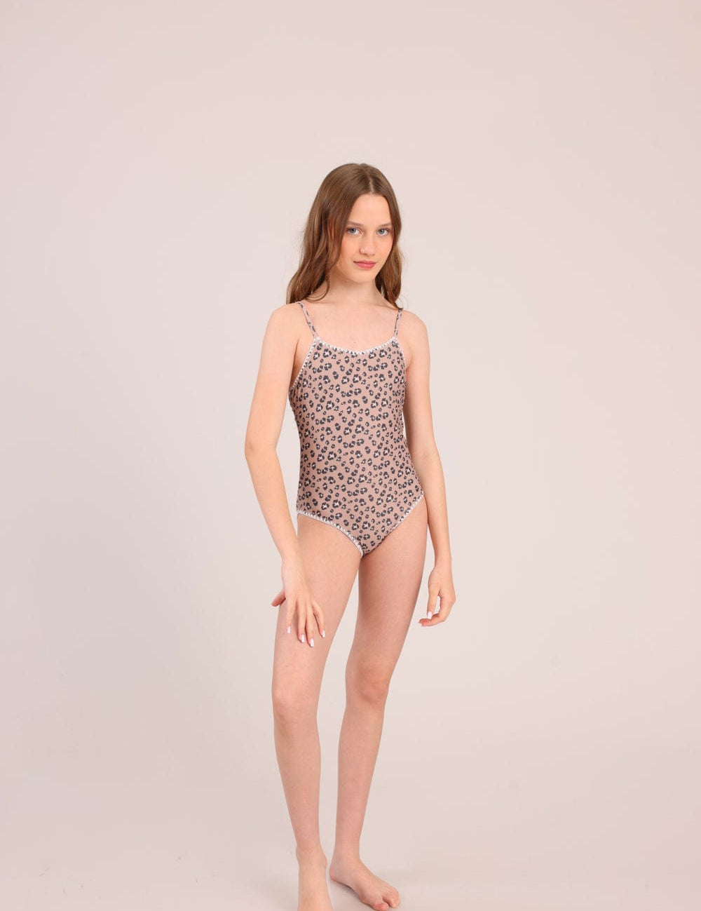 FOX בנות בגד גוף בגד ים שלם בגד ים שלם