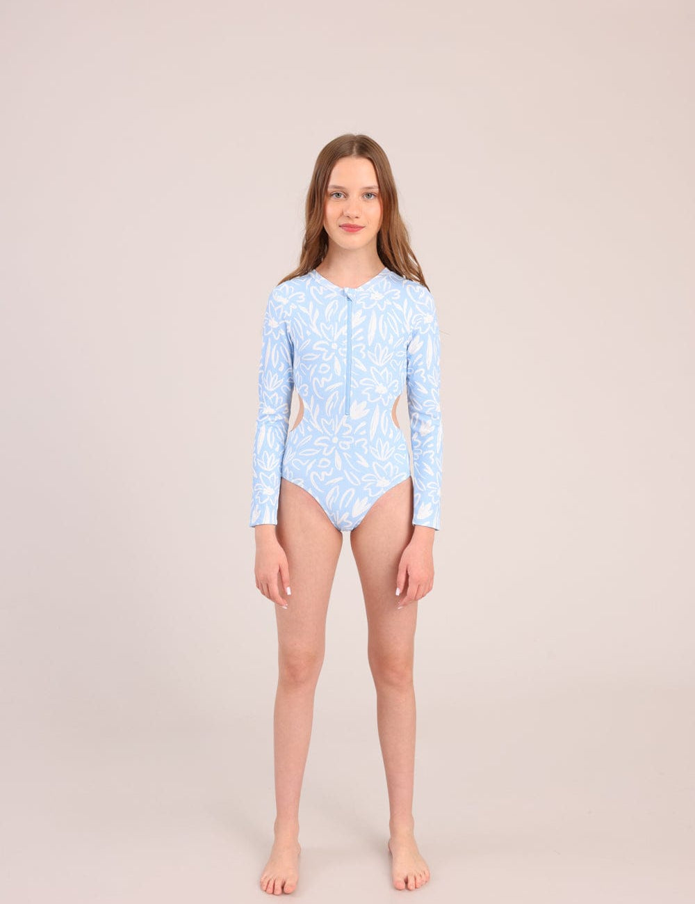 FOX בנות בגד גוף בגד ים שלם בגד ים שלם