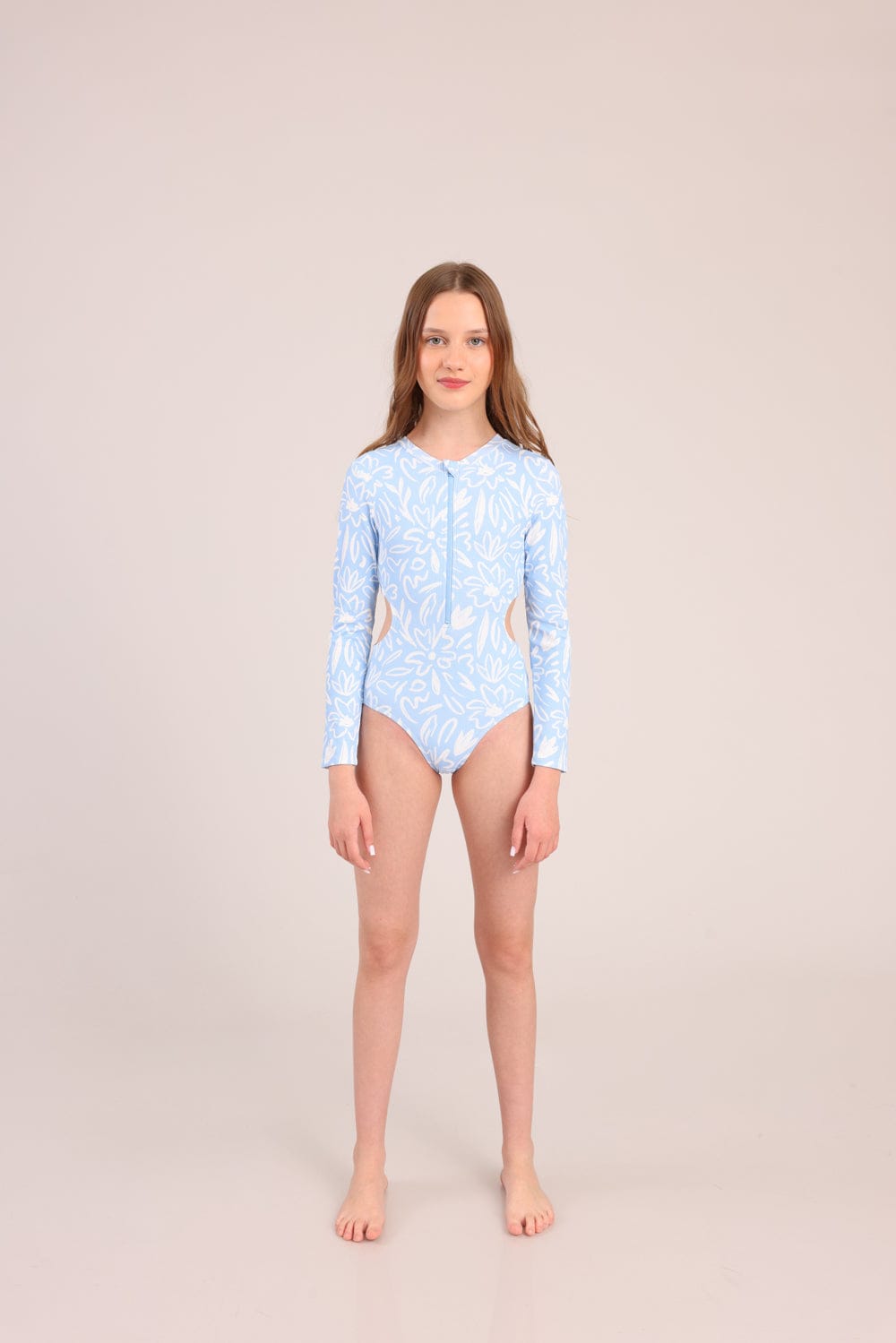 FOX בנות בגד גוף בגד ים שלם בגד ים שלם