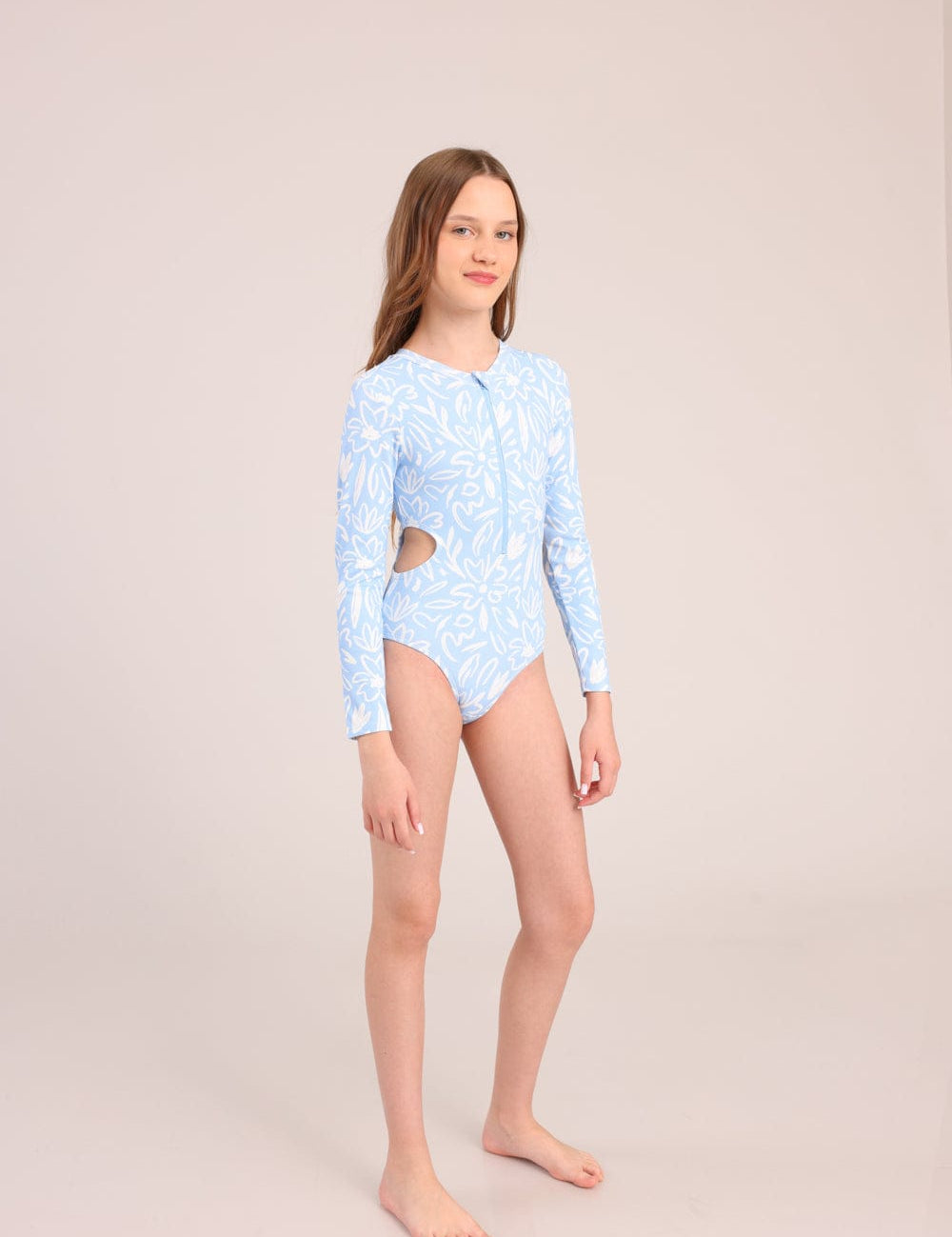 FOX בנות בגד גוף בגד ים שלם בגד ים שלם