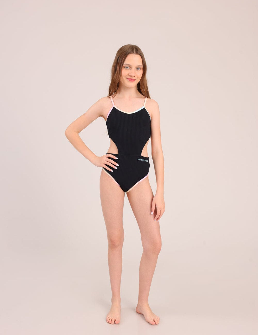 FOX בנות בגד גוף בגד ים שלם בגד ים שלם