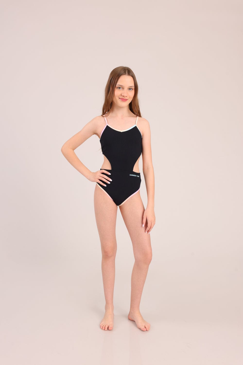 FOX בנות בגד גוף בגד ים שלם בגד ים שלם