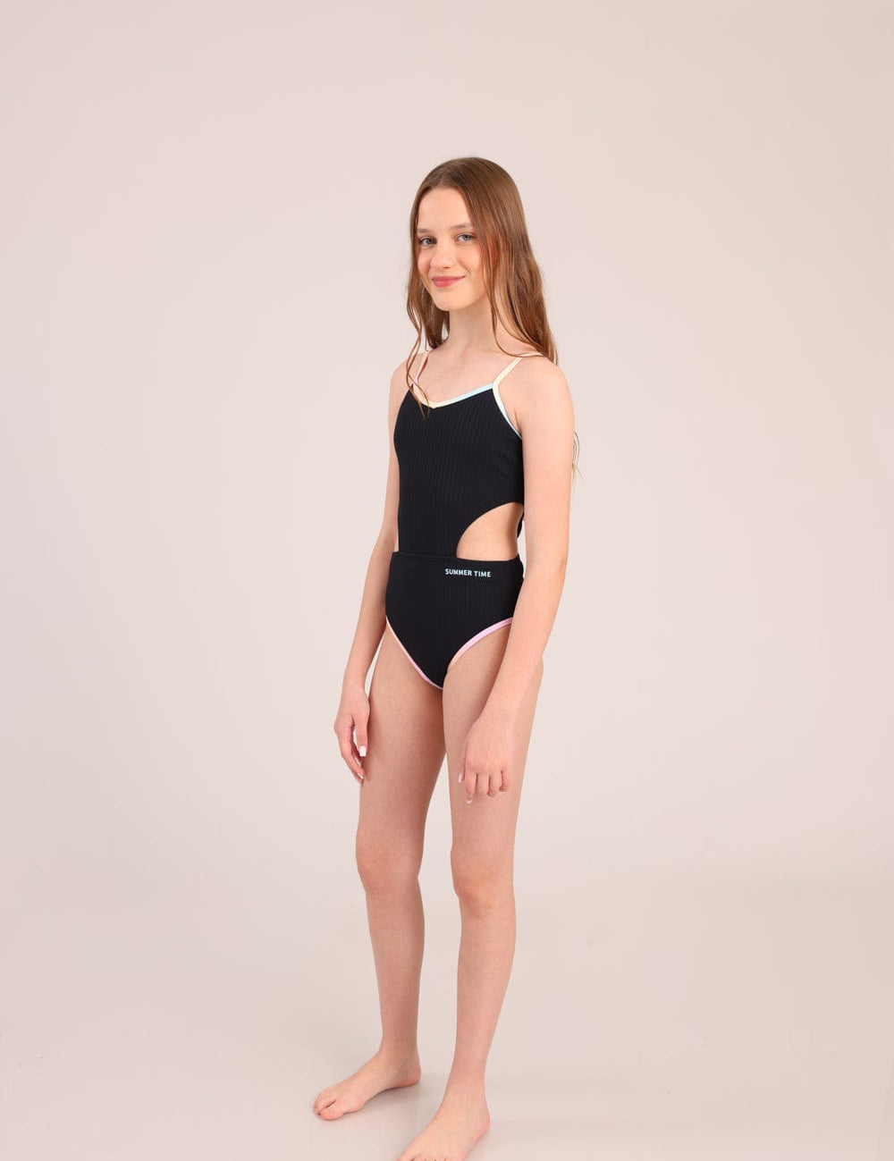 FOX בנות בגד גוף בגד ים שלם בגד ים שלם