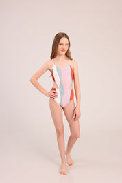 FOX בנות בגד גוף בגד ים שלם בגד ים שלם