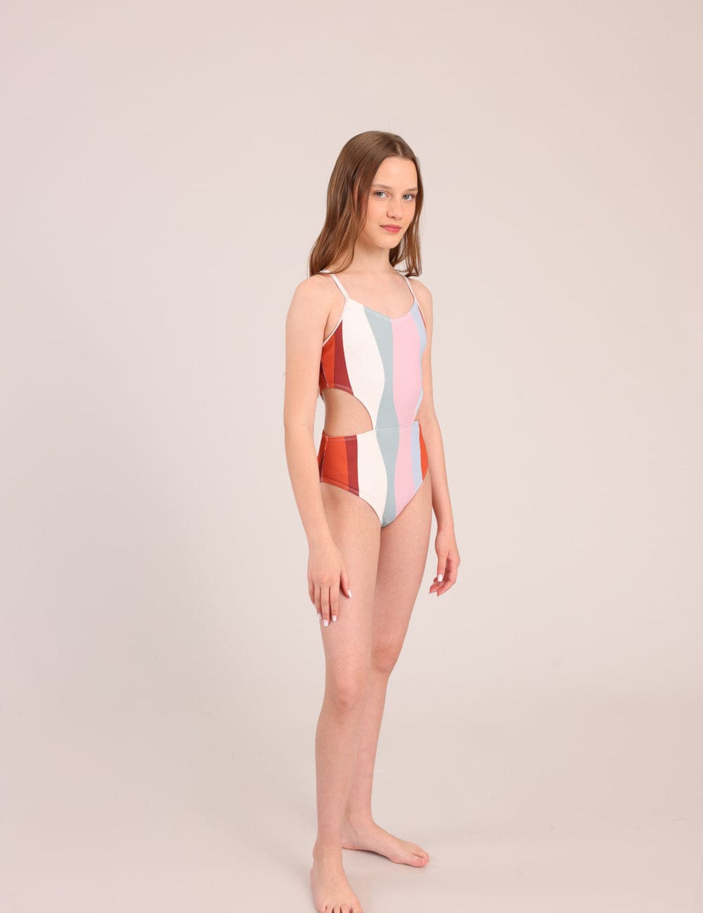 FOX בנות בגד גוף בגד ים שלם בגד ים שלם