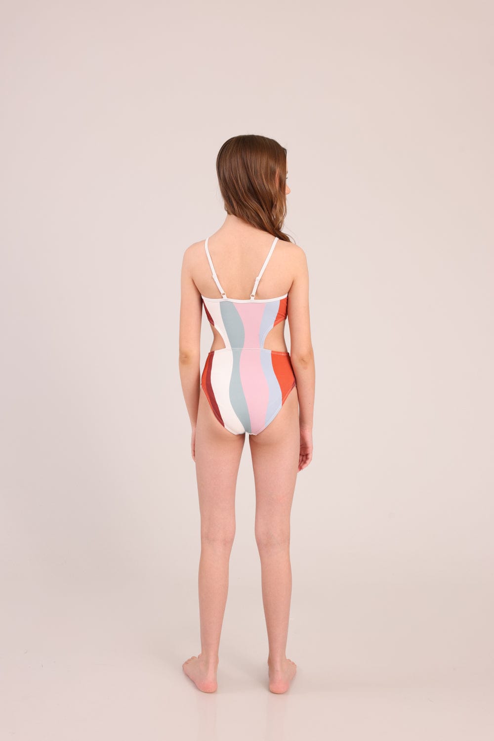 FOX בנות בגד גוף בגד ים שלם בגד ים שלם