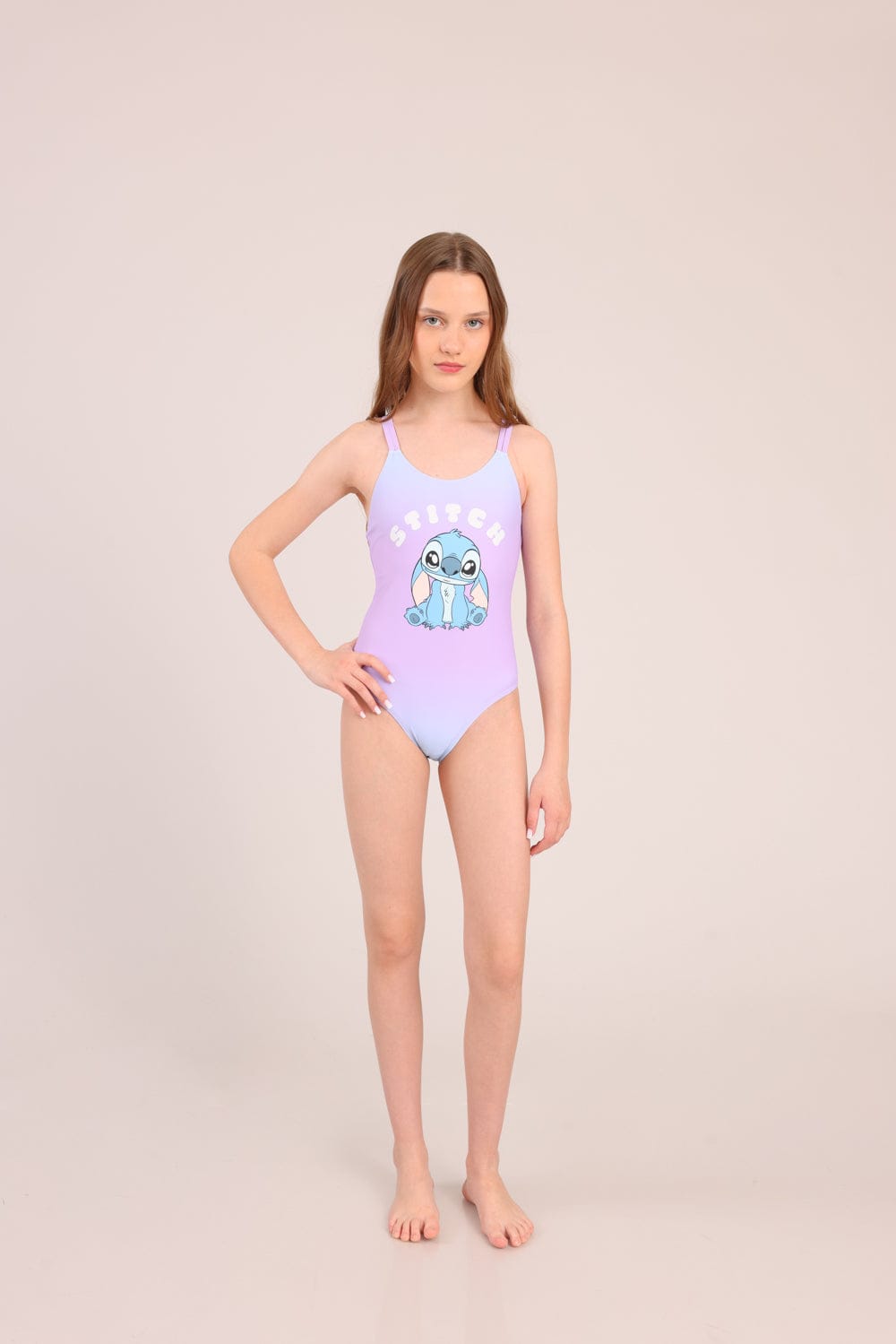 FOX בנות בגד ים בגד ים שלם ממותג סטיץ' דיסני בגד ים שלם ממותג סטיץ' דיסני