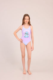 FOX בנות בגד ים בגד ים שלם ממותג סטיץ' דיסני בגד ים שלם ממותג סטיץ' דיסני