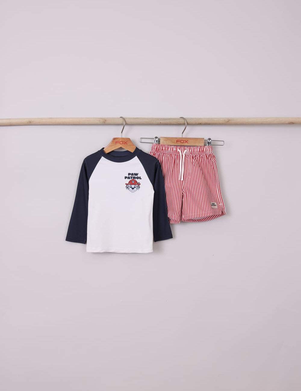 FOX תינוקות בנים בגד ים בגד ים שני חלקים ממותג מפרץ ההרפתקאות בגד ים שני חלקים ממותג מפרץ ההרפתקאות