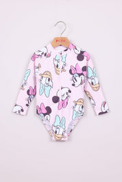 FOX תינוקות בנות אחר בגד ים שלם ממותג מיני מאוס ודונלד דאק דיסני בגד ים שלם ממותג מיני מאוס ודונלד דאק דיסני