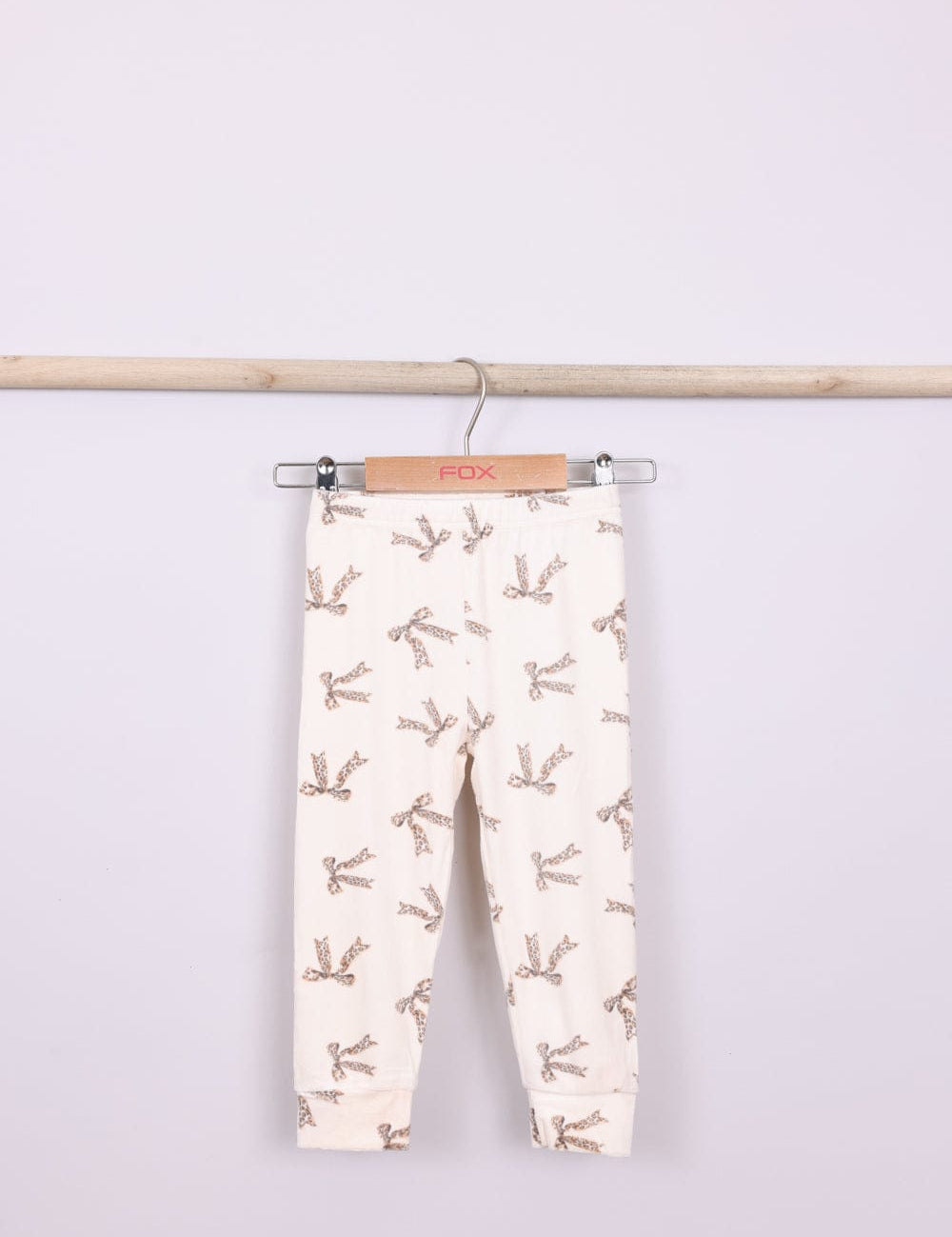 FOX תינוקות בנות אחר פיג'מה קטיפה עם הדפס MINIME פיג'מה קטיפה עם הדפס MINIME