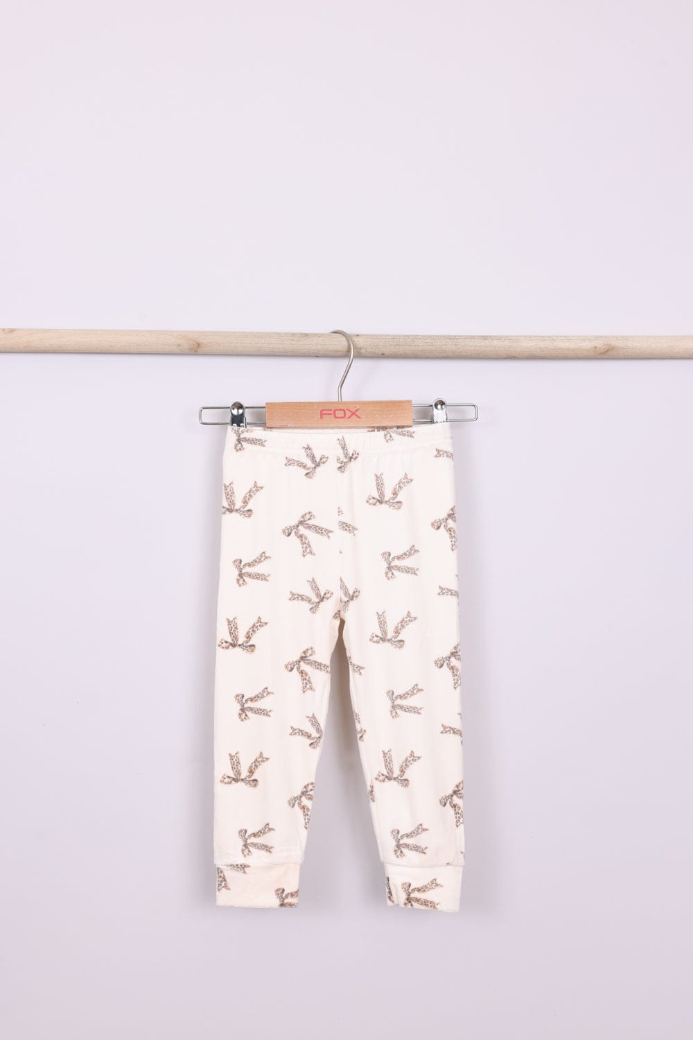 FOX תינוקות בנות אחר פיג'מה קטיפה עם הדפס MINIME פיג'מה קטיפה עם הדפס MINIME