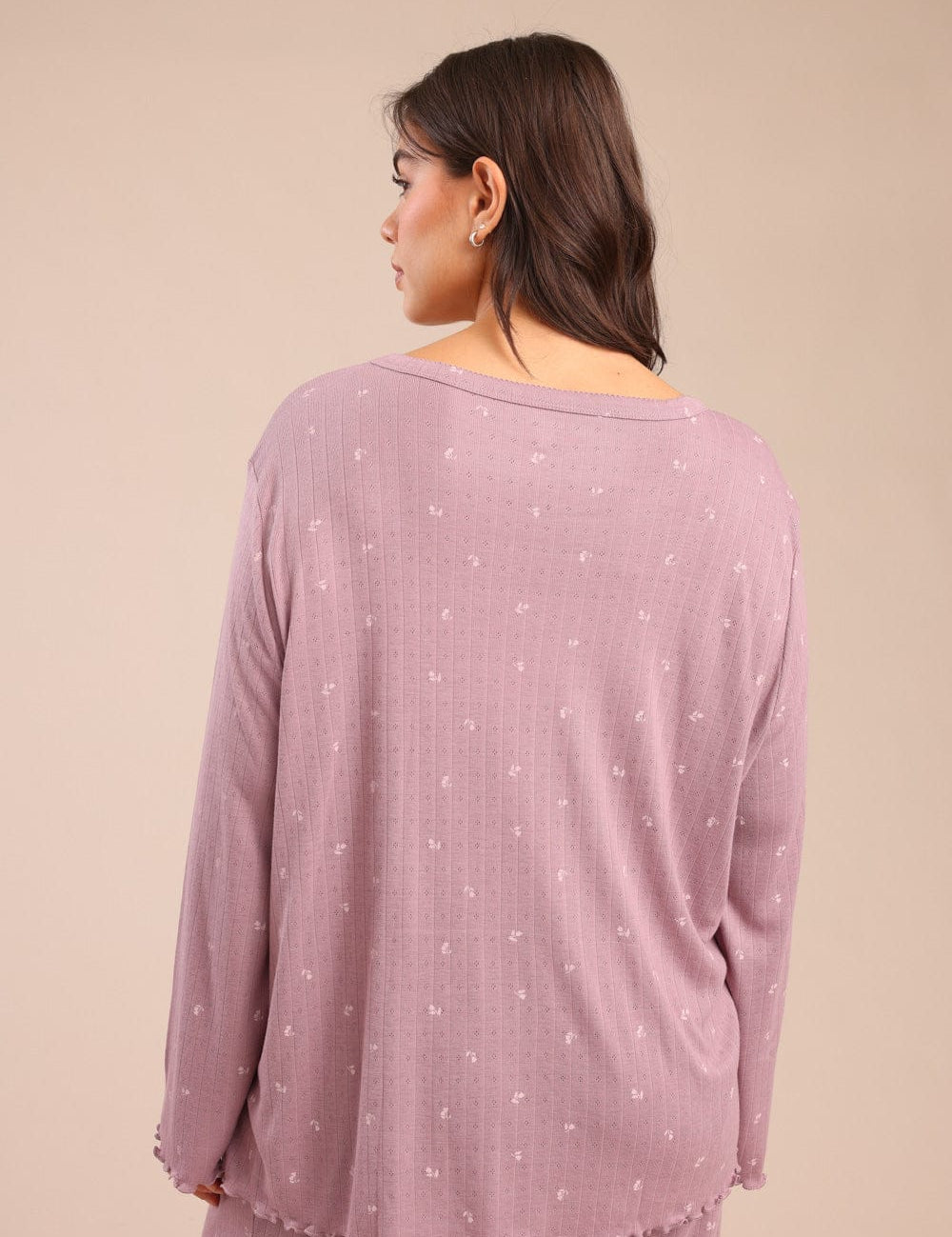 FOX פלאס נשים אחר פיג'מה עם הדפס | PLUS SIZE פיג'מה עם הדפס | PLUS SIZE