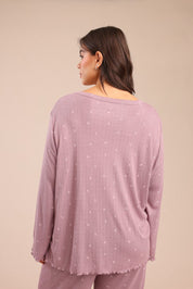 FOX פלאס נשים אחר פיג'מה עם הדפס | PLUS SIZE פיג'מה עם הדפס | PLUS SIZE