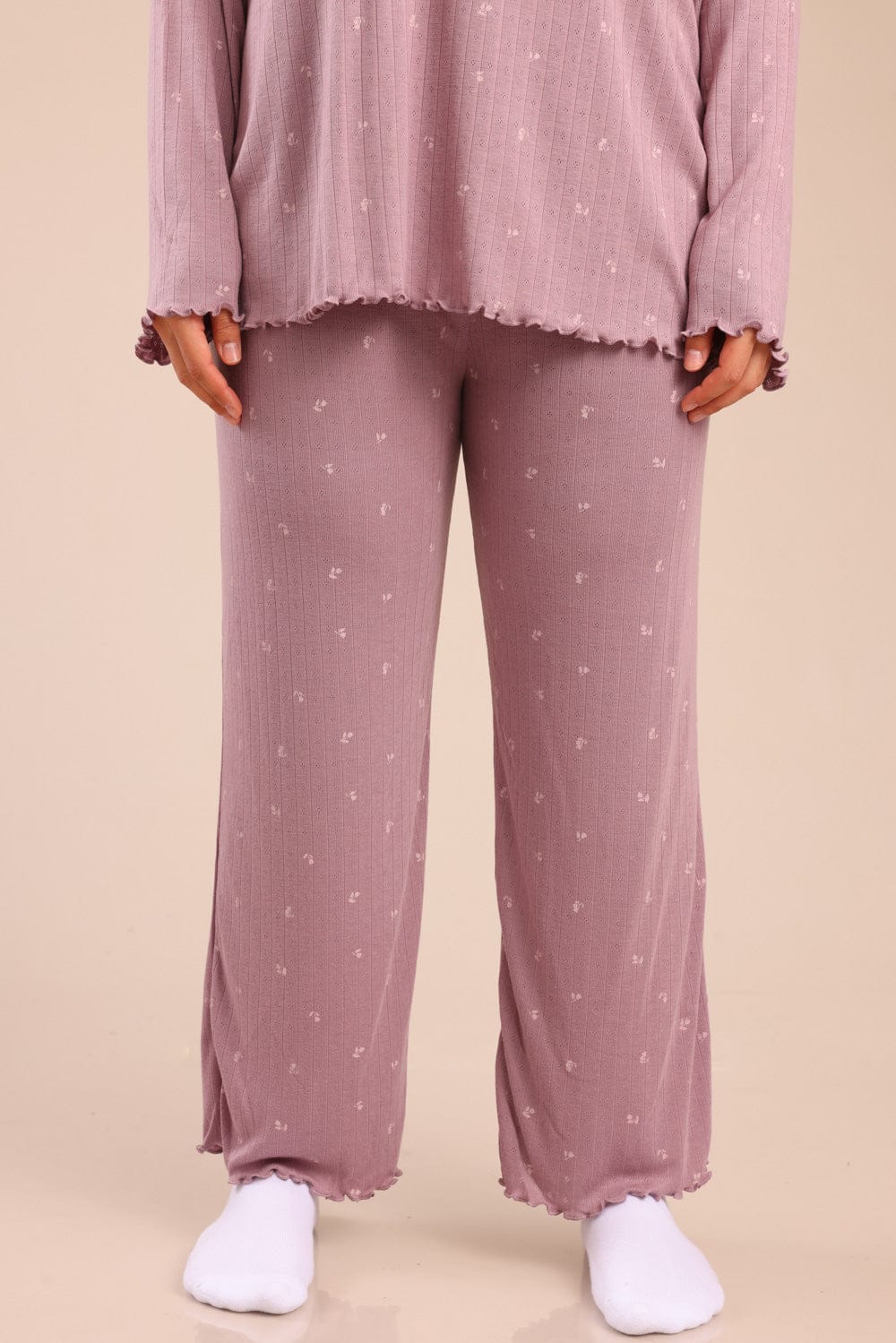 FOX פלאס נשים אחר פיג'מה עם הדפס | PLUS SIZE פיג'מה עם הדפס | PLUS SIZE