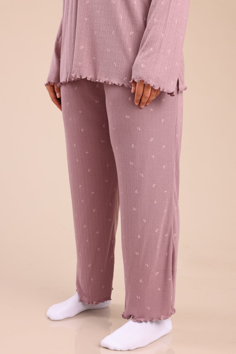 FOX פלאס נשים אחר פיג'מה עם הדפס | PLUS SIZE פיג'מה עם הדפס | PLUS SIZE