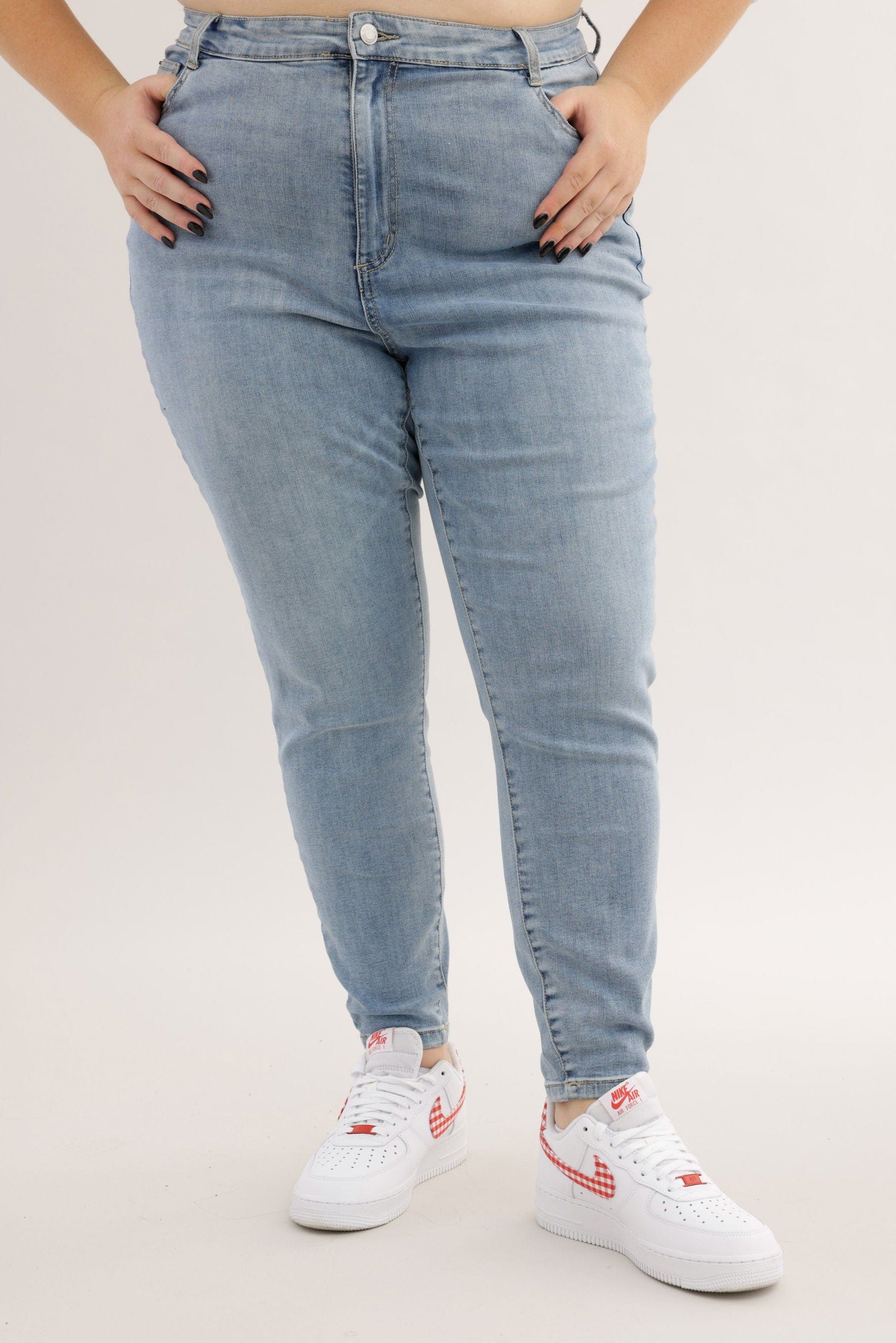 FOX פלאס נשים מכנסיים ג'ינס PLUS SIZE | SKINNY ג'ינס PLUS SIZE | SKINNY